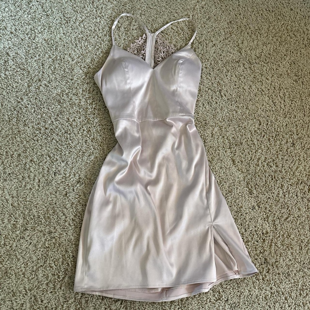 Sequin Hearts Blush Pink Dress